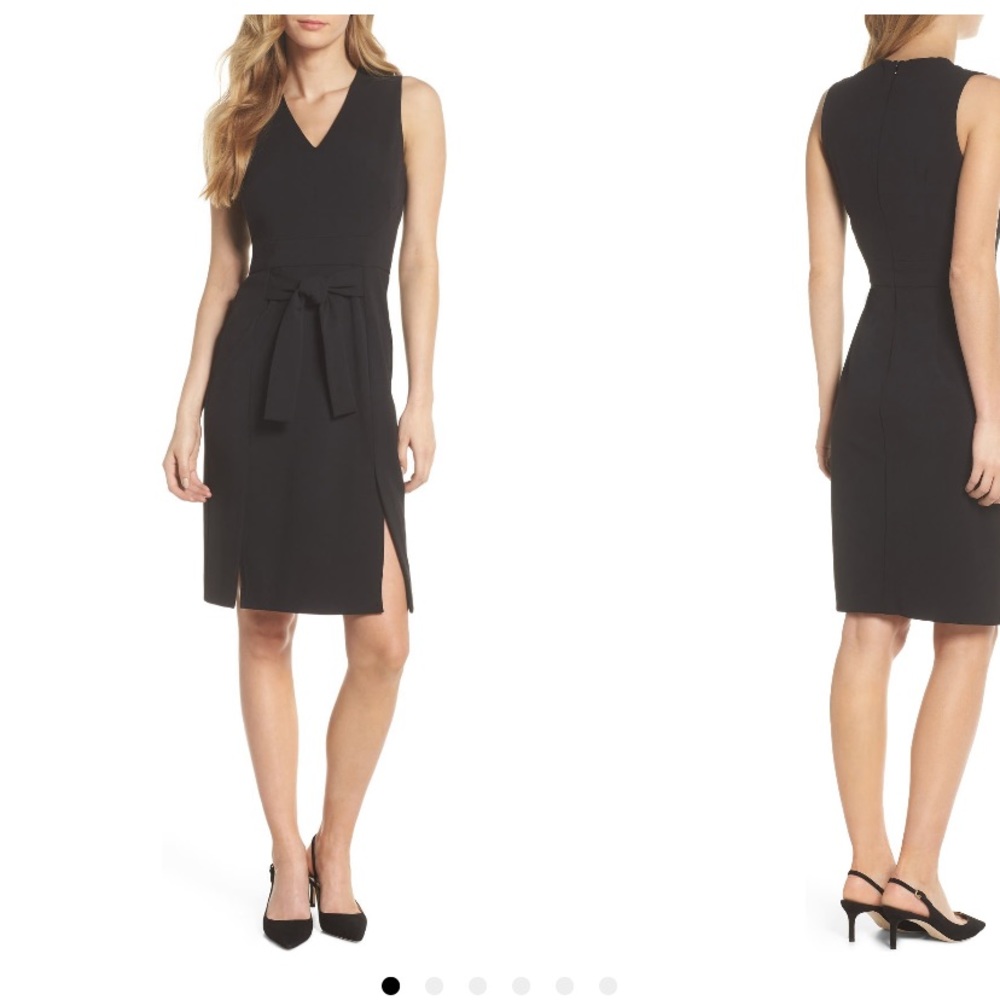 Vince camuto scuba crepe sheath dress size 0
